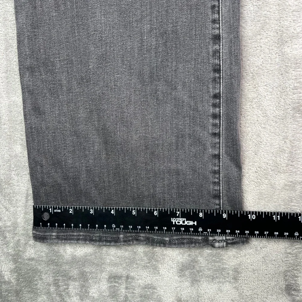 NYDJ Pull-On Ava Daring Flare Jeans Womens Large Gray SpanSpring Stretch Denim - Picture 6 of 15